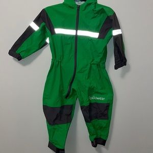 Oakiwear Waterproof One Piece Rain Suit Outdoors Nature Child 5 Splash Hood